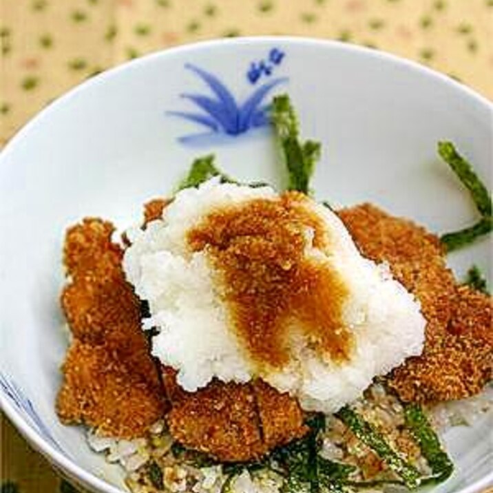 あっさりだけどこってり？スタミナ醤油おろしカツ丼